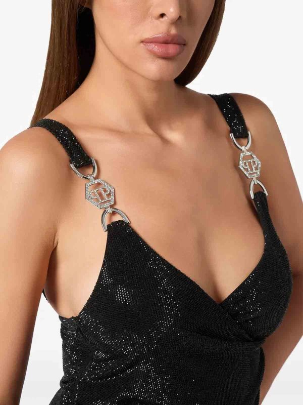 PHILIPP PLEIN buy online ショートドレス - 黒