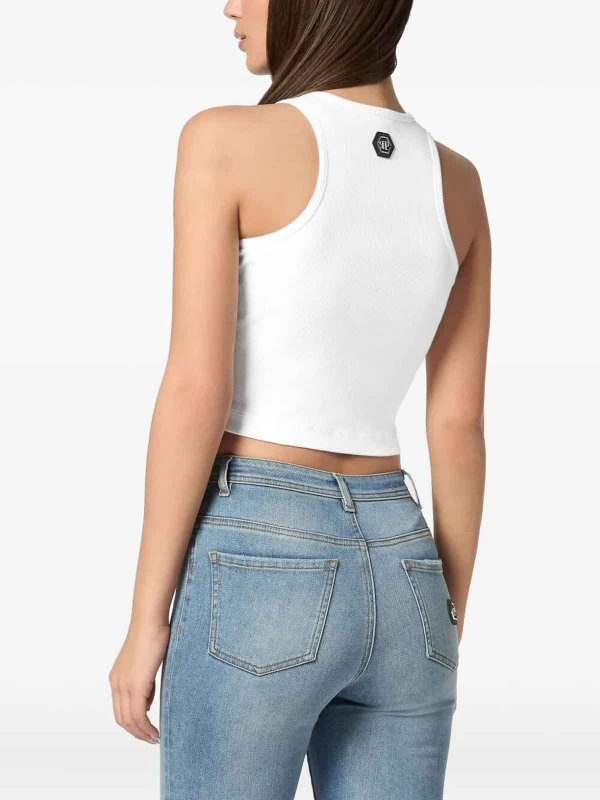 The Best Shops PHILIPP PLEIN: トップス＆タンクトップ - トップ/タンクトップ - 白