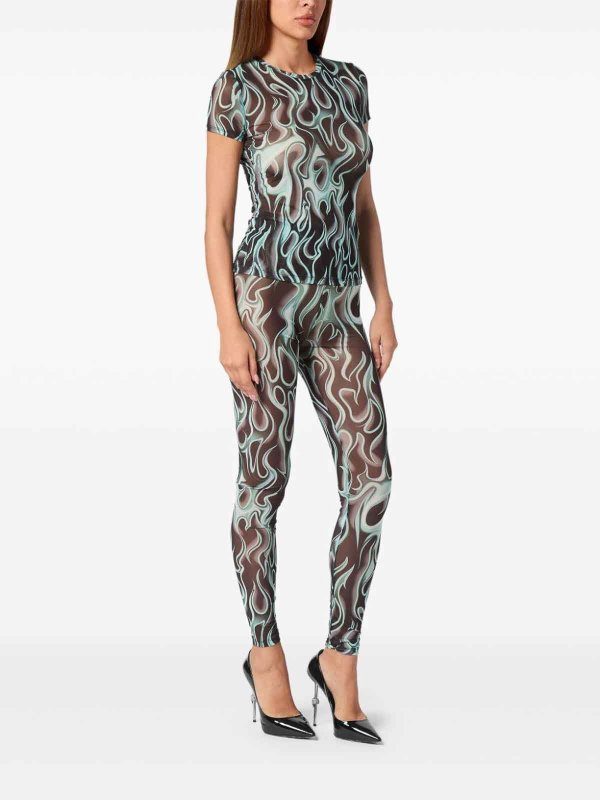 PHILIPP PLEIN: t-shirts online - FlameShort Sleeve Tulle T