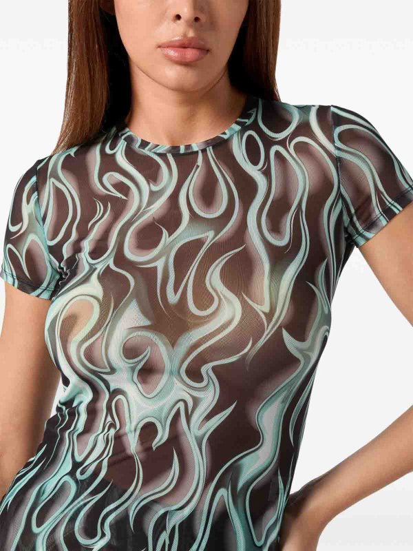 PHILIPP PLEIN buy online FlameShort Sleeve Tulle T