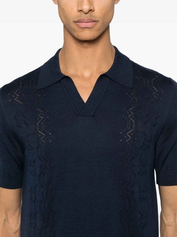 The Best Shops PIACENZA CASHMERE: Polos  - Polo - Bleu