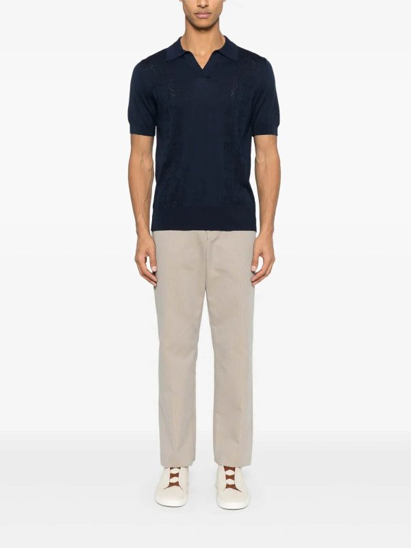 Polo - Bleu shop online: PIACENZA CASHMERE