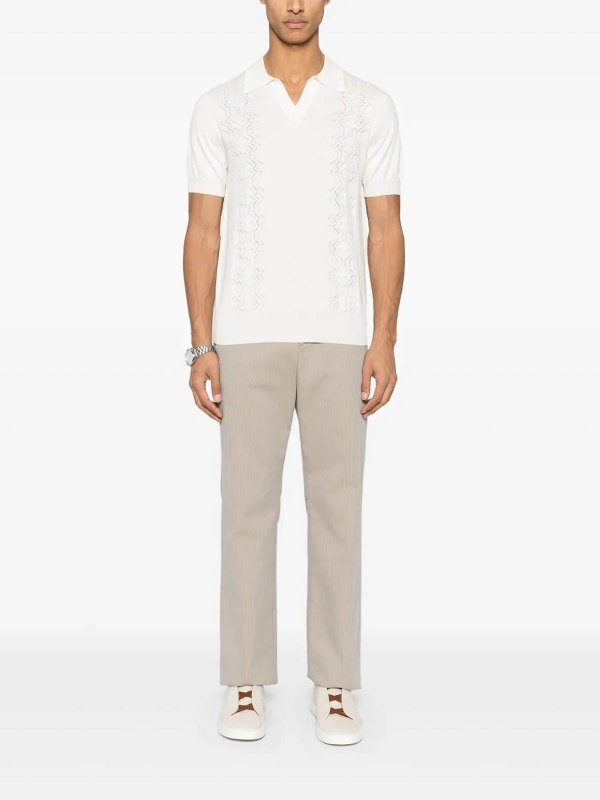 The Best Shops PIACENZA CASHMERE: ポロシャツ - ポロシャツ - 白