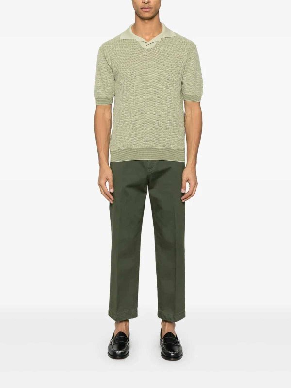 ポロシャツ - ライトグリーン shop online: PIACENZA CASHMERE