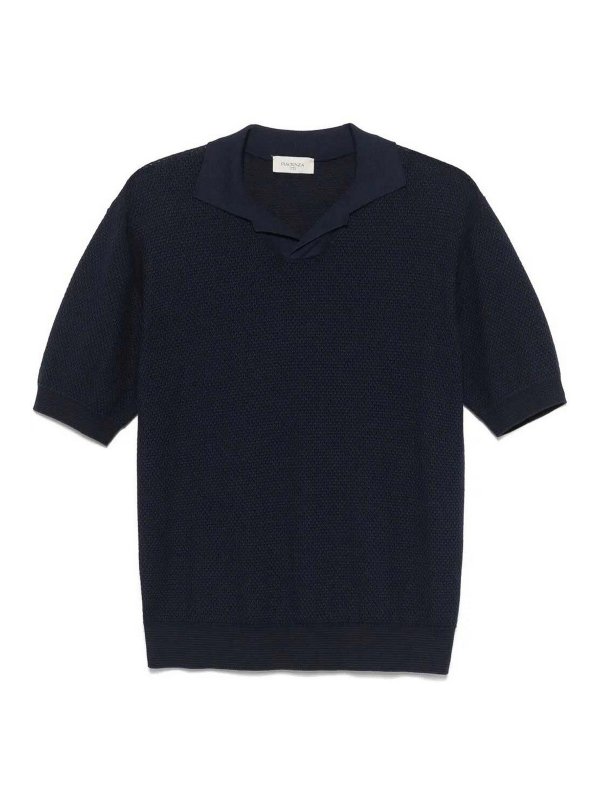 PIACENZA CASHMERE: ポロシャツ - ポロシャツ - ブルー