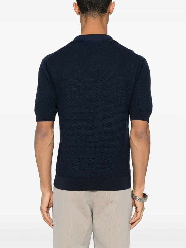 The Best Shops PIACENZA CASHMERE: ポロシャツ - ポロシャツ - ブルー