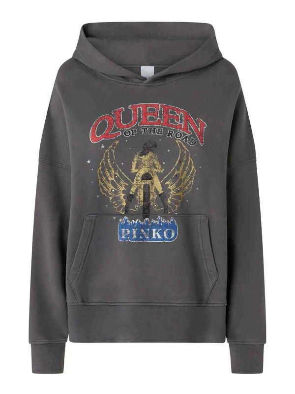 Pinko: スウェット＆セーター - スウェットシャツ/セーター - グレー