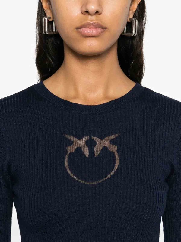 The Best Shops Pinko: クルーネック - クルーネック - ブルー