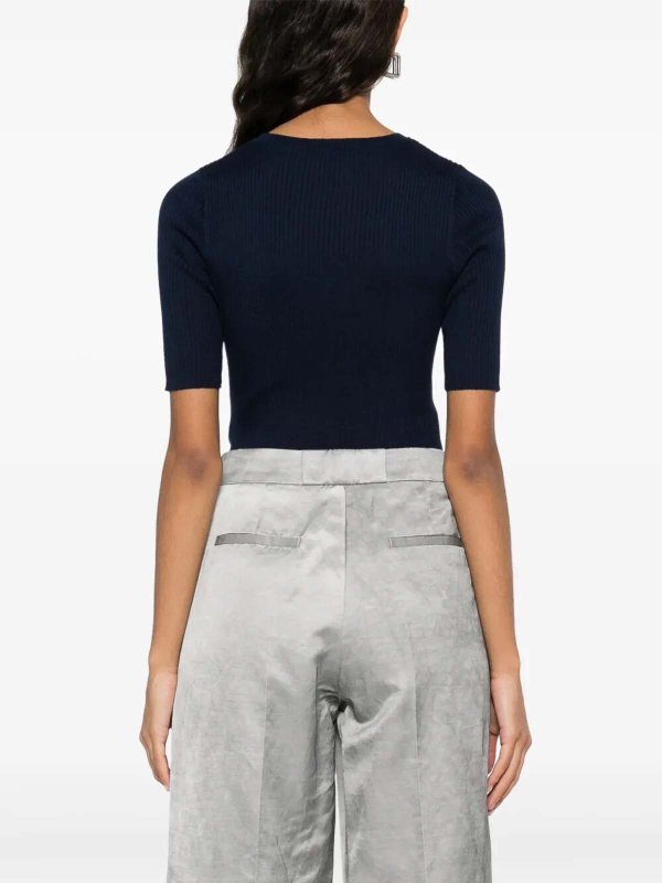 クルーネック - ブルー shop online: Pinko