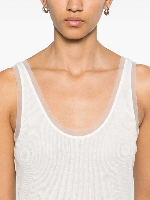 トップ/タンクトップ - 白 shop online: Pinko