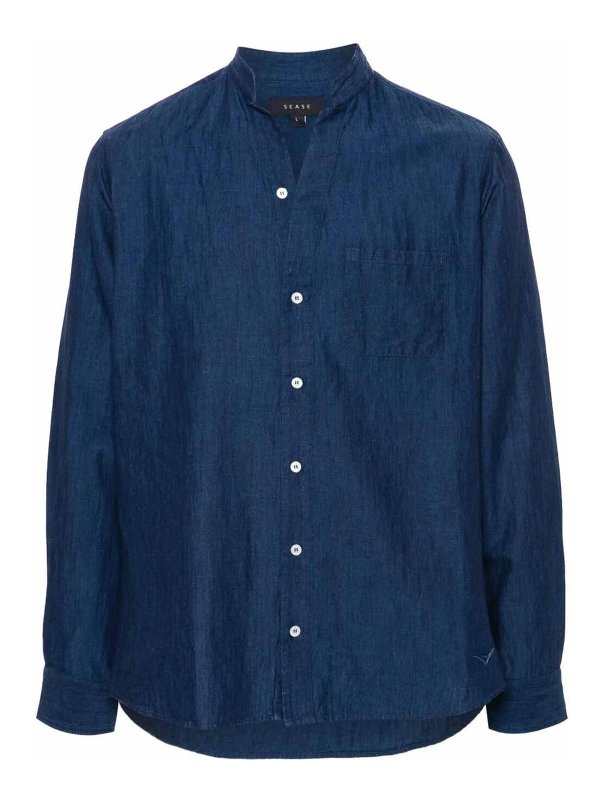 SEASE: camicie - Camicia di denim Fish Tail