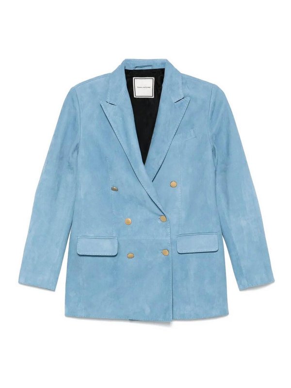 TAGLIATORE: Lederjacken - Lederjacke - Blau