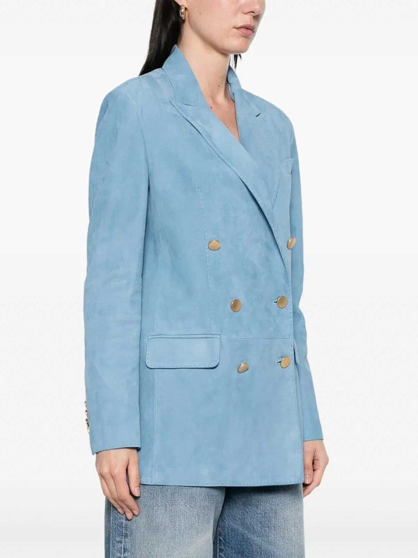 The Best Shops TAGLIATORE: Lederjacken - Lederjacke - Blau