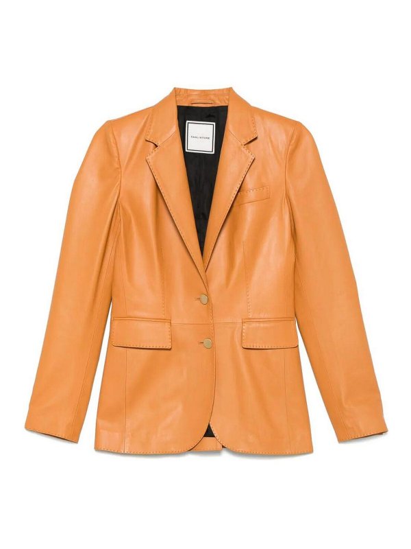 TAGLIATORE: レザージャケット - レザージャケット - ブラウン