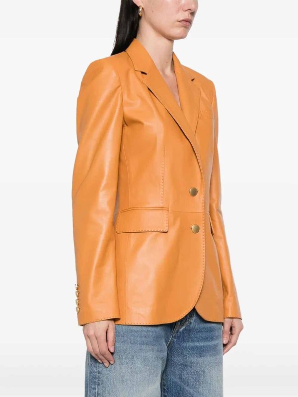 The Best Shops TAGLIATORE: レザージャケット - レザージャケット - ブラウン