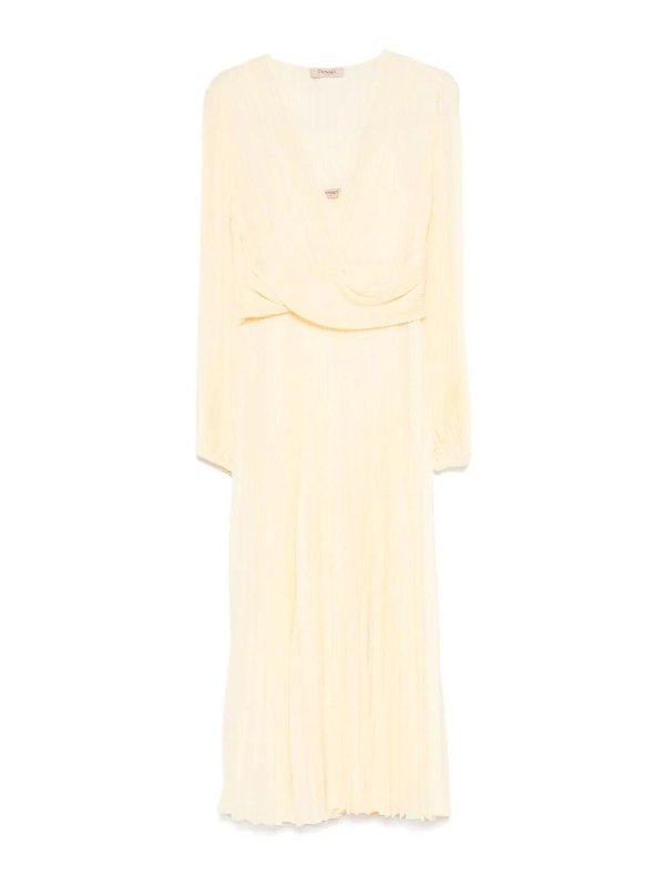 TWINSET: ニーレングスドレス - 膝丈ドレス - クリーム