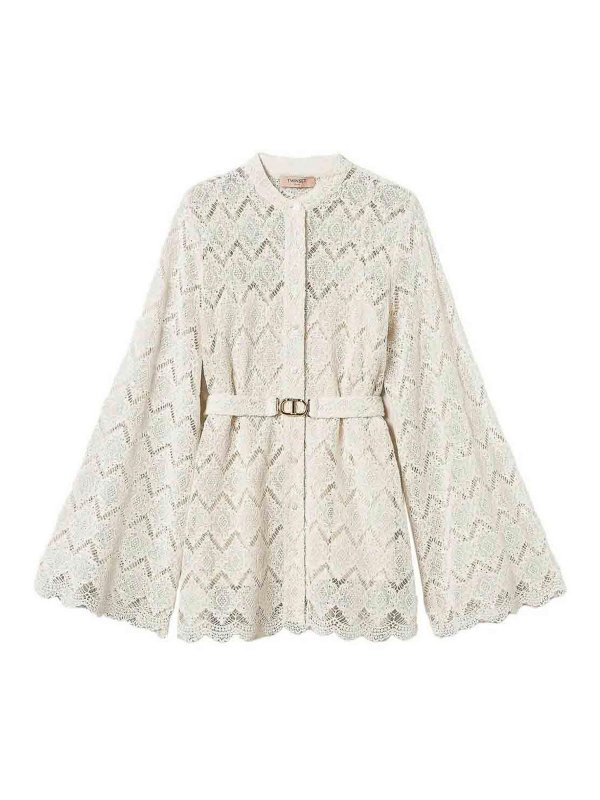 TWINSET: Tuniken - Tunik - Beige