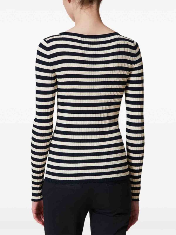 The Best Shops TWINSET: Suéteres con cuello pico - Suéter Cuello Redondo - Negro
