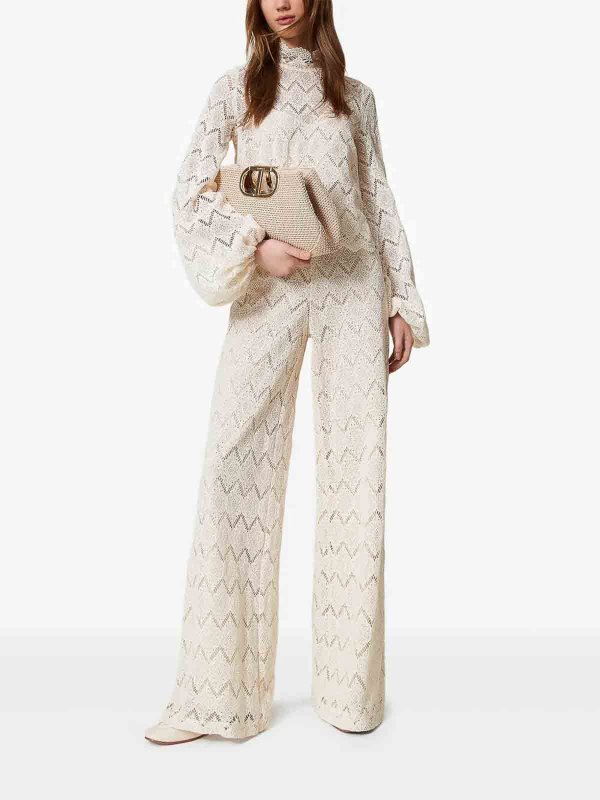 TWINSET: pantaloni casual online - Pantaloni