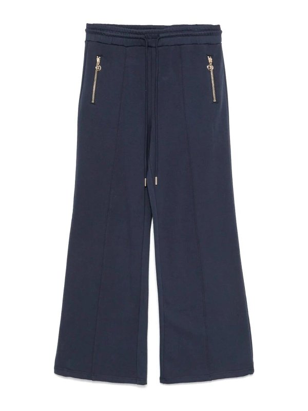 TWINSET: Pantalones casual - Pantalón Casual - Azul