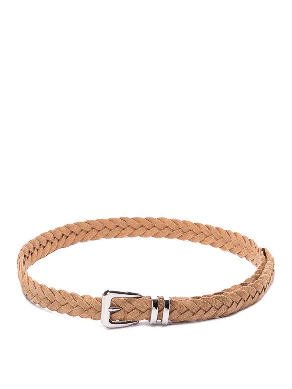BRUNELLO CUCINELLI: belts - Reversed Braided Belt With Tip
