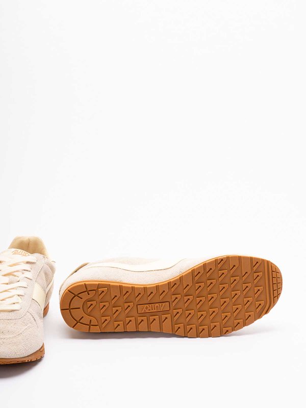 Windspin suede and leather trainers shop online: AUTRY