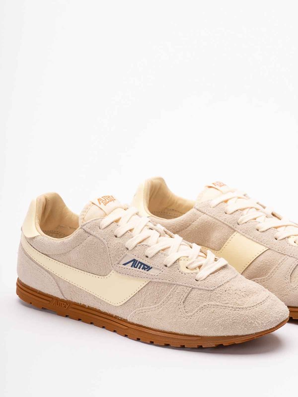 AUTRY buy online Windspin suede and leather trainers