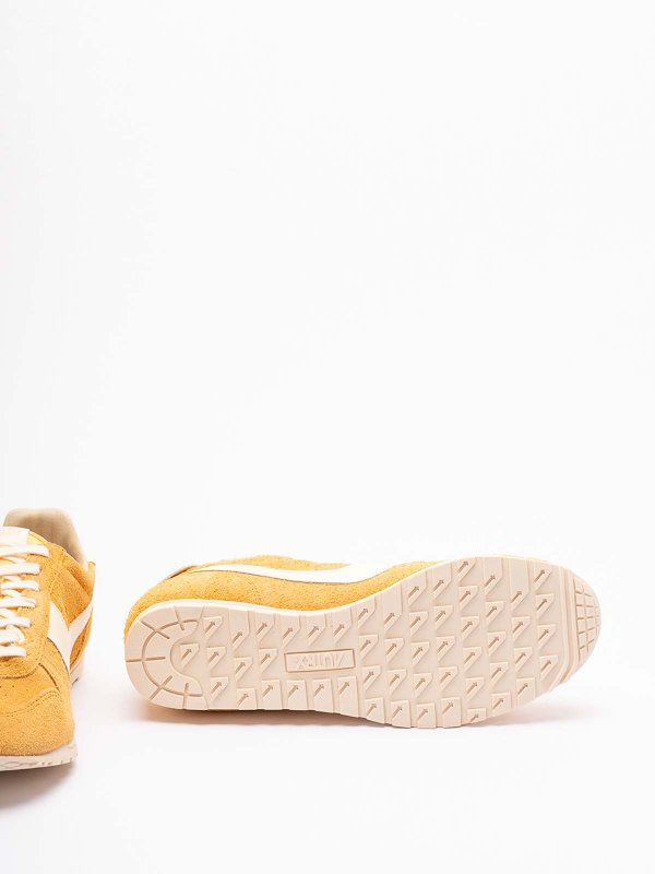 Windspin suede and leather trainers shop online: AUTRY