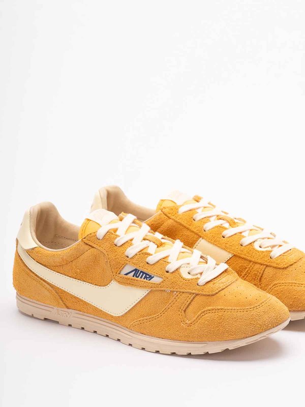 AUTRY buy online Windspin suede and leather trainers
