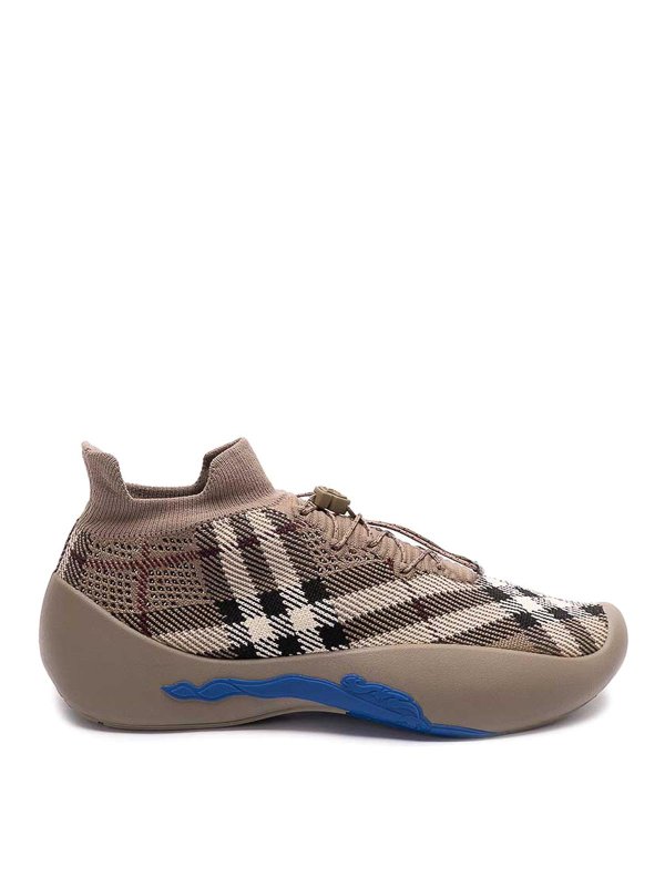 BURBERRY: Chaussures de sport - Baskets - Gris