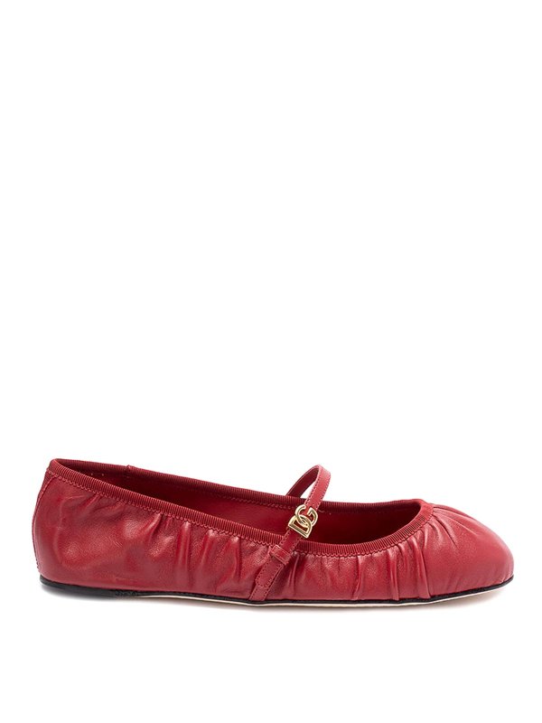 DOLCE & GABBANA: Ballerines - Ballerines - Rouge