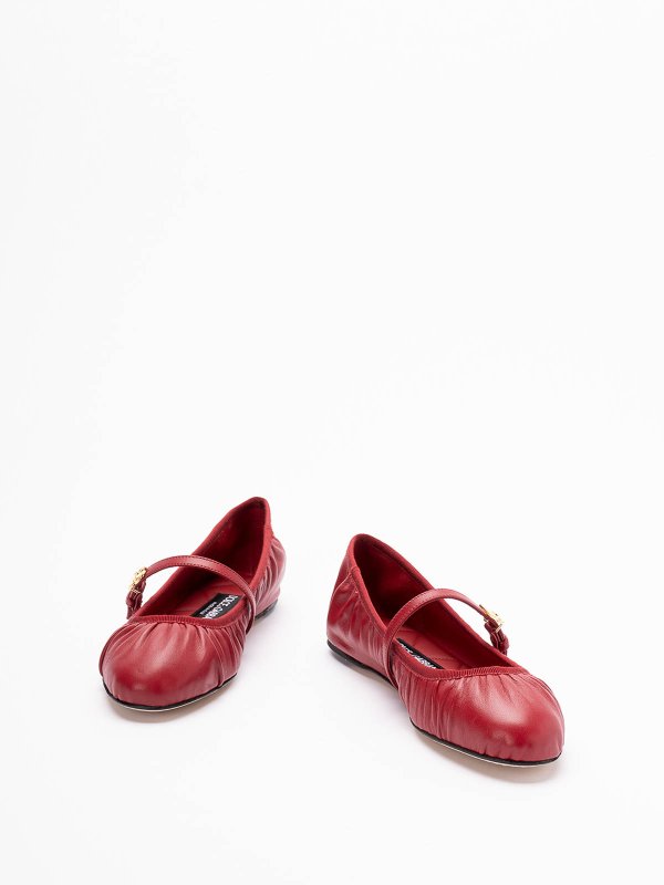 DOLCE & GABBANA: Ballerines online - Ballerines - Rouge