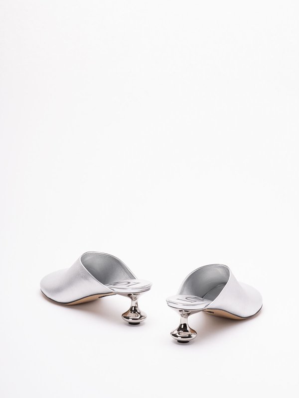 The Best Shops LOEWE: Mules - Mules - Silber