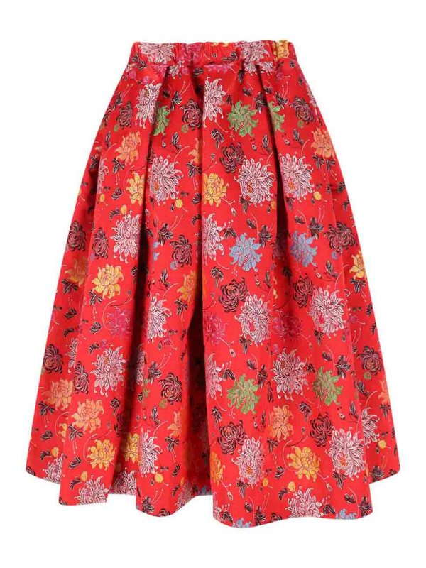 COMME DES GARCONS: Jupes midi et au genou - Jupe Midi - Rouge