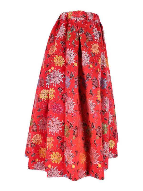 The Best Shops COMME DES GARCONS: Jupes midi et au genou - Jupe Midi - Rouge