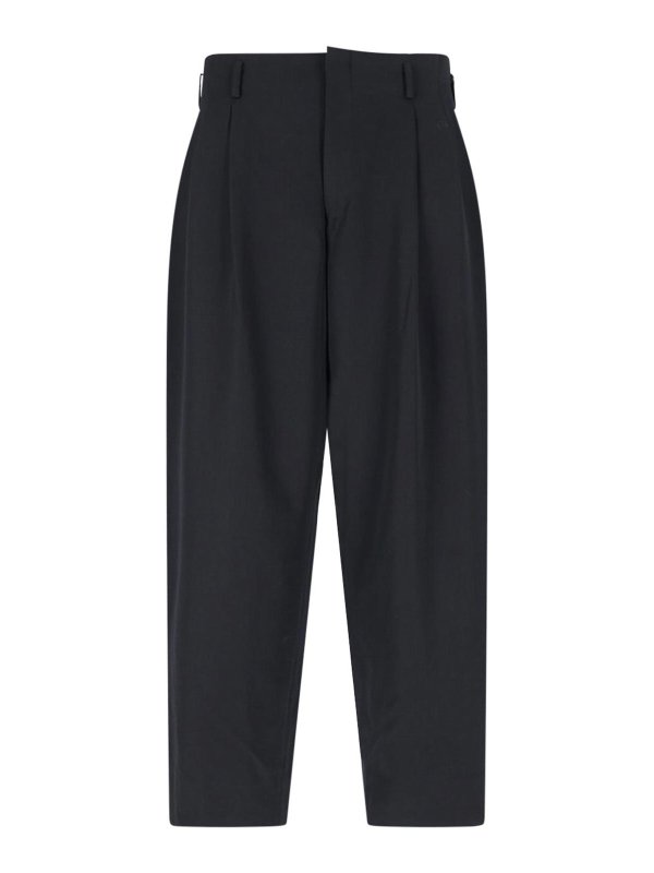 COMME DES GARÇONS HOMMES PLUS: カジュアルトラウザー - カジュアルパンツ - 黒