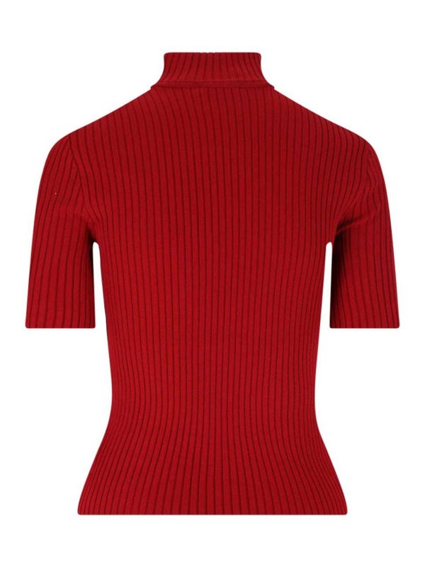 Courreges: U-Boot-Ausschnitt online - U-Boot-Pullover - Rot