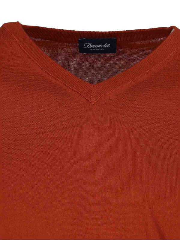 The Best Shops DRUMOHR: maglia collo a v - Maglia Scollo A V