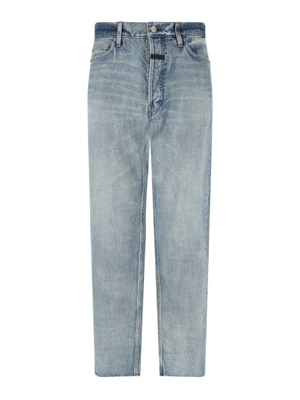FEAR OF GOD: Straight Leg Jeans - Straight Leg Jeans - Blau