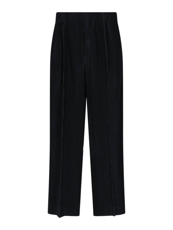 HOMME PLISSÉ ISSEY MIYAKE: casual trousers - Pleated trousers