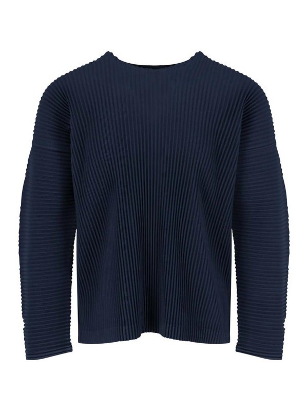 HOMME PLISSÉ ISSEY MIYAKE: Sudaderas y suéteres - Sudadera - Azul
