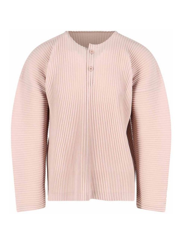 HOMME PLISSÉ ISSEY MIYAKE: スウェット＆セーター - スウェットシャツ/セーター - ヌードカラー