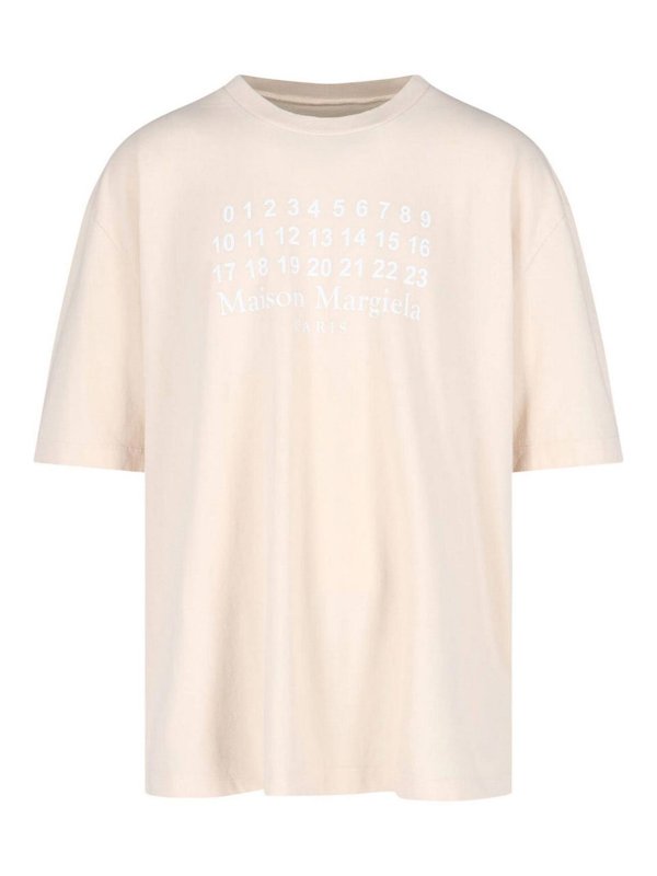 Maison Margiela: Camisetas - Camiseta - Blanco
