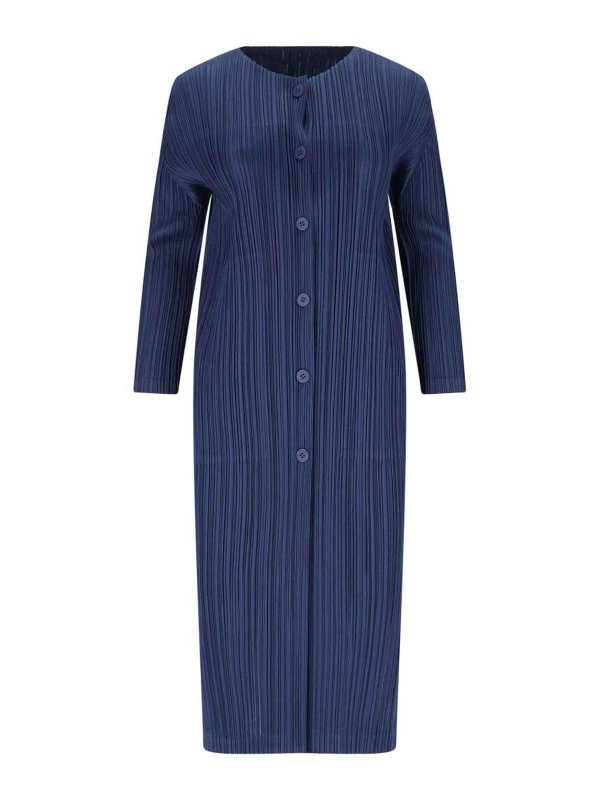 PLEATS PLEASE ISSEY MIYAKE: short coats - Pleated coat