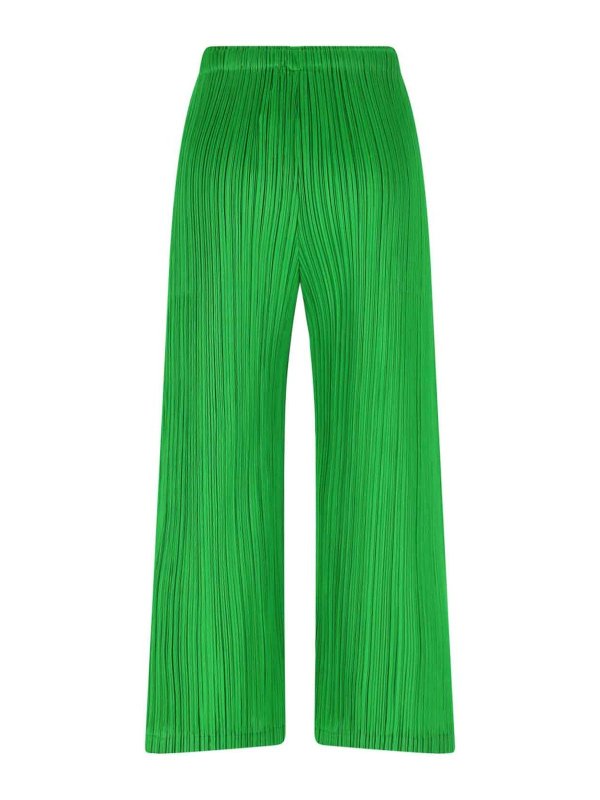 PLEATS PLEASE ISSEY MIYAKE: Pantalons casual online - Pantalons Décontractés - Vert