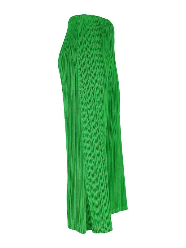 The Best Shops PLEATS PLEASE ISSEY MIYAKE: Pantalons casual - Pantalons Décontractés - Vert