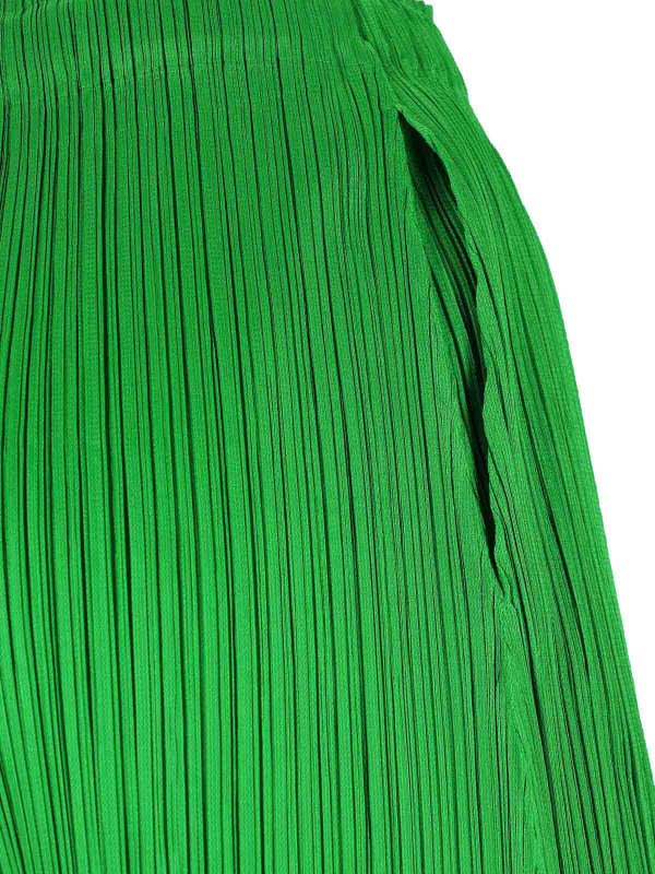 Pantalons Décontractés - Vert shop online: PLEATS PLEASE ISSEY MIYAKE
