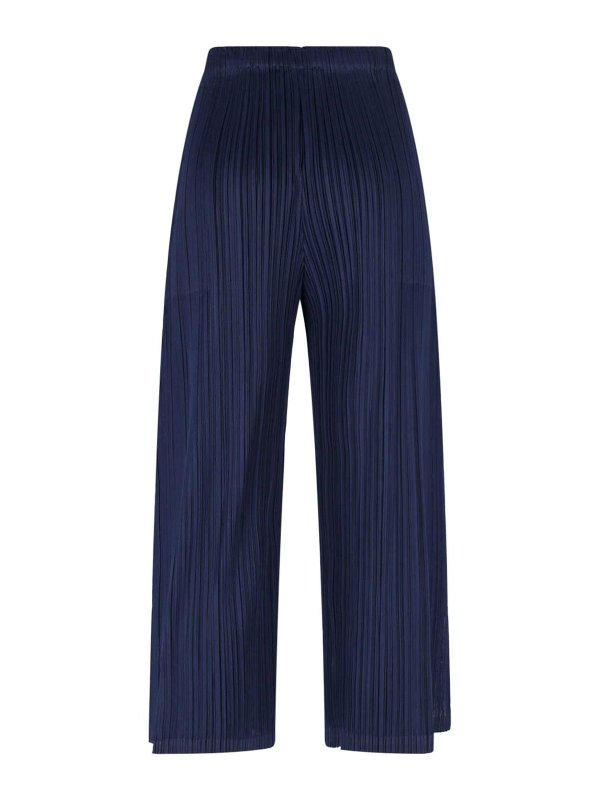 PLEATS PLEASE ISSEY MIYAKE: Pantalons casual online - Pantalons Décontractés - Bleu