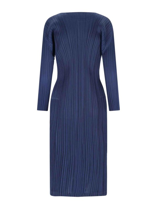 PLEATS PLEASE ISSEY MIYAKE: knee length dresses online - Pleated midi dress