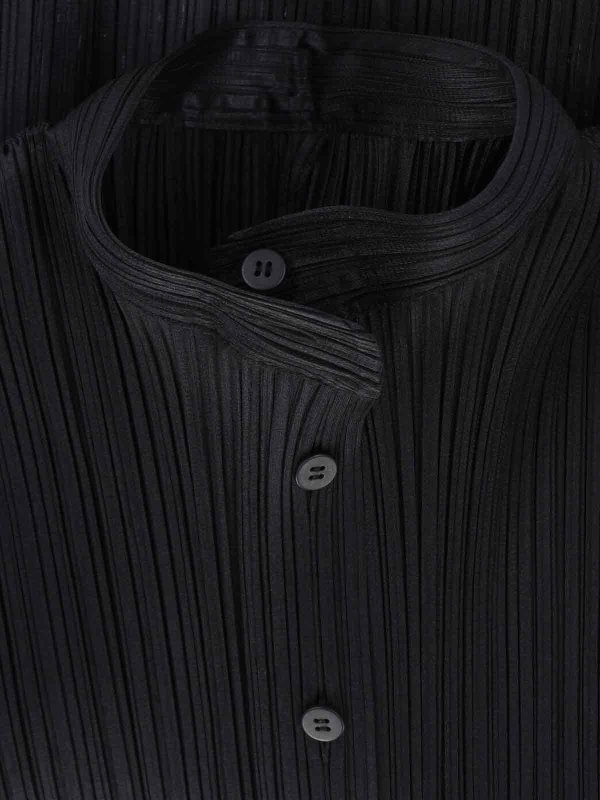 The Best Shops PLEATS PLEASE ISSEY MIYAKE: Chemises - Chemise - Noir